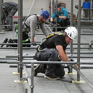Die Teilnehmer bei der Prüfung