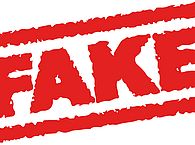 Schriftzug "Fake"