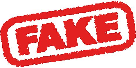 Schriftzug "Fake"