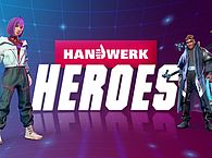 Das Key Visual der Handwerk-Heroes-App