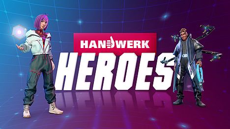 Das Key Visual der Handwerk-Heroes-App