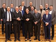 Gruppenfoto vom Termin mit Bundesministerin Geywitz