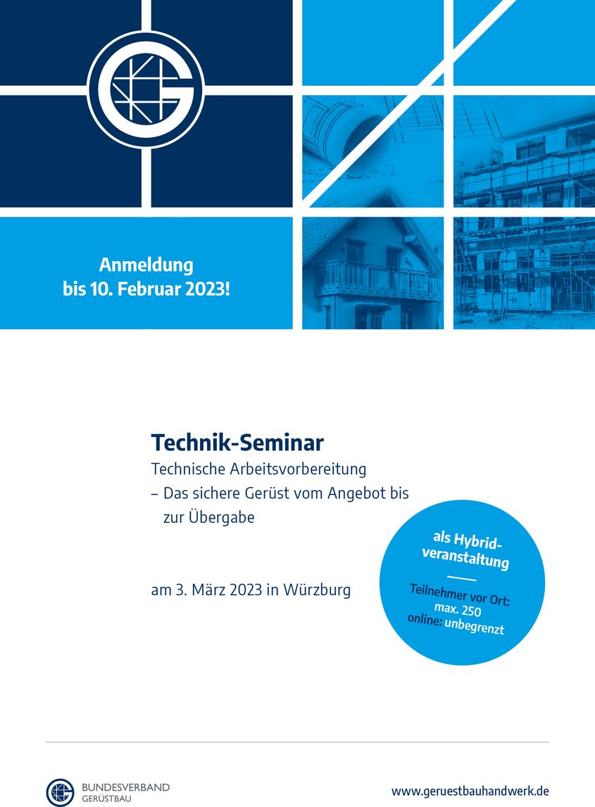 Cover der Broschüre zum Technik-Seminar