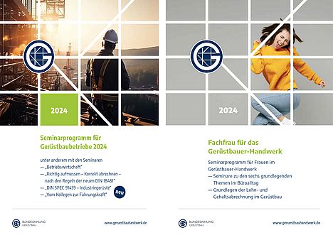 Titelseiten der Seminarbroschüren