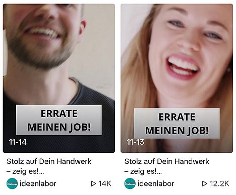 Screenshot von der TikTok-Challenge