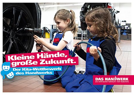 Werbebild für den Kita-Wettbewerb des Handwerks