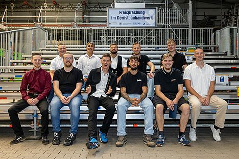 Gesellenfreisprechung in Magdeburg: Gruppenfoto der Junggesellen