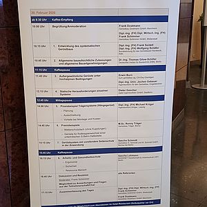 Plakat mit dem Seminarprogramm