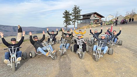 Spaß auf Mountain-Carts - Eindruck von der Tagung der AG Jungunternehmer