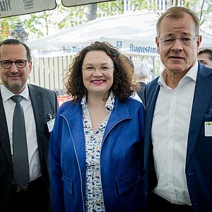 Marcus Nachbauer, Andrea Nahles, Felix Pakleppa
