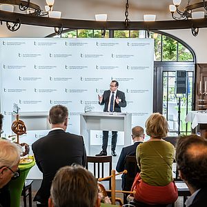 Marcus Nachbauer bei seiner Ansprache