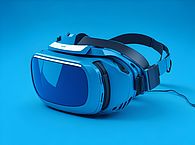 Schematische Darstelliung einer VR-Brille